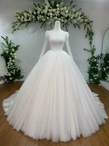 Custom Design Off-Shoulder Lace <b>Wedding</b> <b>Dress</b> Luxury New Bridal Gown with <b>Long</b> <b>Sleeves</b> <b>Plus</b> <b>Size</b> Customized for Summer <b>Weddings</b> - Product Image 2