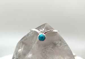 Anillo clásico joyería para mujer plata estilo bohemio joyería 925 plata esterlina turquesa piedra preciosa anillo hecho a mano regalo para esposa - Product Image 2