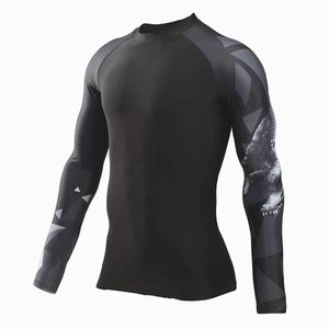 La conception la plus demandée pour les hommes Rash Guard taux raisonnable anti-rides meilleurs modèles Offre Spéciale les hommes Rash Guard avec le dernier tissu - Product Image 4