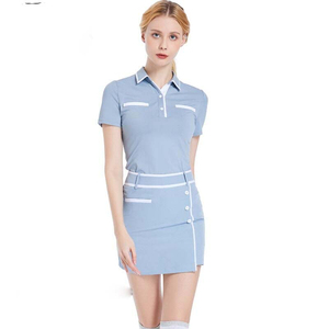 Ensemble de golf pour femmes de la meilleure qualité, logo personnalisé imprimé sur le maillot, séchage rapide, anti-rides, compression, anti-boulochage, caractéristiques pour le golf en plein air - Product Image 2