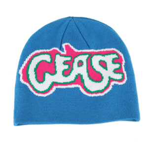 Skully hiver chaud Jacquard Beanie chapeau imprimé lettres élastique tricoté voyage en plein air prêt pour un usage quotidien expédition immédiate - Product Image 1