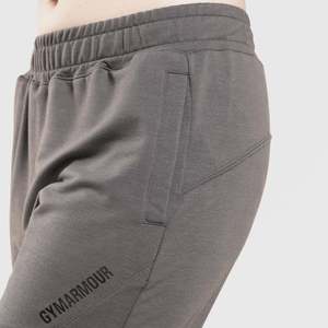 Pantalones Harem Transpirables de Felpa Terry para Entrenamiento, Color Gris, Cintura Media, Cierre Elástico, Lavado con Efecto Arrugado - Product Image 5