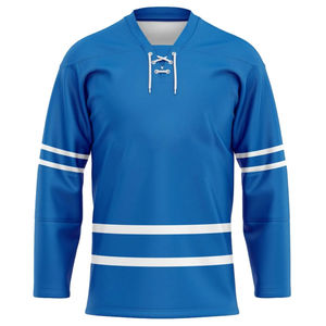 Ensemble de maillot d'uniforme de hockey sur glace personnalisé fabriqué au Pakistan en polyester de qualité supérieure avec logo et impression de numéros de l'équipe - Product Image 5
