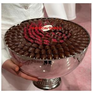 Bol à chocolat en acier inoxydable de qualité supérieure bol doux fait à la main forme ronde concepteur nouveau bol à chocolat - Product Image 1
