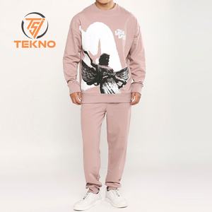 Vente en gros sur mesure 100% coton vêtements d'hiver pour hommes survêtement de haute qualité vêtements de ville ensemble de survêtement pour hommes en vente - Product Image 1