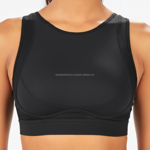 Soutien-gorge de sport en nylon et élasthanne de qualité supérieure, dos nageur, hautement élastique, débardeur de fitness, service OEM, vêtements de sport respirants, fabricant de soutiens-gorge de yoga - Product Image 4