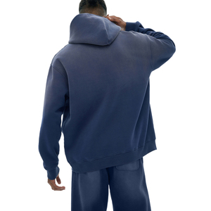 Sweat à capuche polaire effet délavé - Zippé, étiquette personnalisée, sérigraphie, 500 GSM, Tailles XXS-6XL - Product Image 5
