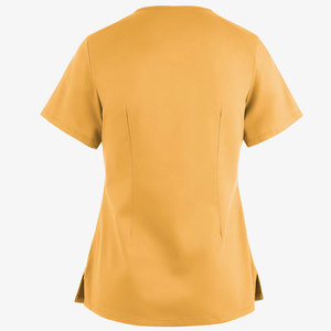 Moisture Wicking Women <b>Scrub</b> <b>Tops</b> Solid Colors Most Popular Hospital Uniforms Stretchable Comfortable - Product Image 4