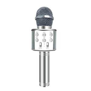Microphone rechargeable Myrva, Bluetooth sans fil, en métal, karaoké, enregistrement vocal, diffusion en direct - Product Image 1