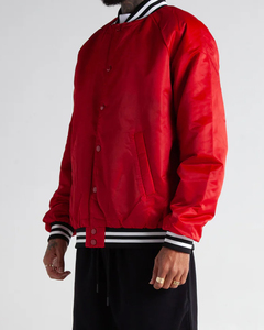 Veste universitaire d'hiver pour hommes de haute qualité, tendance 2025, personnalisable OEM, col montant, logo frontal, coupe-vent, pour les marques de mode et les grossistes - Product Image 4