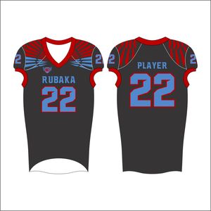 Uniforme de football américain en polyester de grande taille avec logo personnalisé professionnel Ensembles de vêtements de sport antibactériens respirants à séchage rapide chauds - Product Image 3