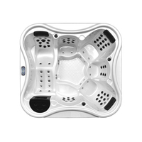 DSL-7306V Spa carré extérieur en acrylique pour 6 personnes avec massage par remous pour adultes et enfants