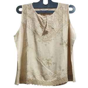 Último vestido de franela sin mangas de algodón de alta calidad con bordado largo colorido de talla grande camiseta sin mangas para el invierno - Product Image 1