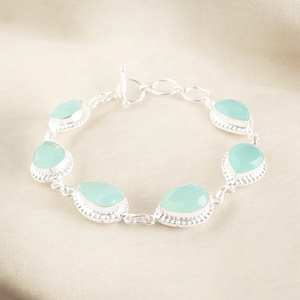 Pulsera de Plata de Ley con Circonitas Hecha a Mano para Mujer, Joyería de Lujo de Alta Calidad, Elegante Regalo de Aniversario - Product Image 4