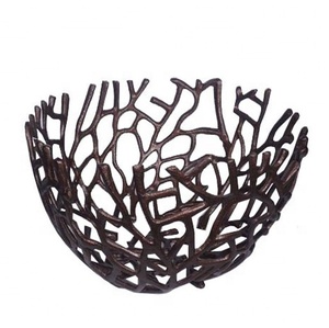 BOL À FRUITS À SALADE EN MÉTAL DÉCORATIF DE STYLE NORDIQUE GRAND BOL DE SERVICE EN CUIVRE EN ACIER INOXYDABLE CORÉEN - Product Image 1