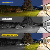 ANNKE 4K 8MP Ensemble de 4 caméras analogiques TVI professionnelles Bullet Vision Nocturne Lumière Double Intelligente 108 FOV Étanche IP67 H.265