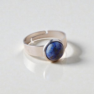 925 Sterling <b>Silver</b> <b>Adjustable</b> Round Cabochon Lapis Gemstone <b>Rings</b> - Handmade Birthstone <b>Rings</b> Wholesale - Product Image 1