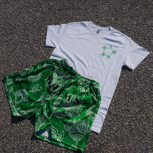 Ensemble de survêtement 100% coton style High Street pour hommes, t-shirt et short d'été multicolore avec impression de logo personnalisé, à un prix avantageux - Product Image 6