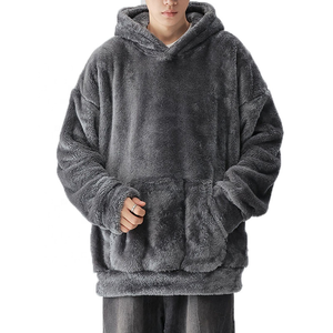 Sudadera con capucha Sherpa de fábrica al por mayor, calidad superior, fabricación personalizable, sublimación, Jersey cálido con capucha para hombres - Product Image 5