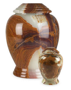 Urna de mármol multicolor Triumph Onyx, urna de cremación de mármol moderna Multi Onyx, urna multicolor de mármol Onyx - Product Image 3
