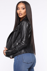 Blouson Moto Femme Classique Nouvelle Collection 2025 en Polyester Haute Qualité Respirant Imperméable Hiver Uni Teint Tricoté pour - Product Image 5