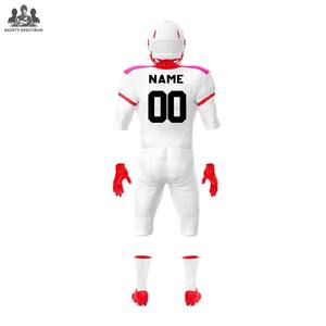 Uniforme d'équipe de football américain |   Ensemble de pantalons en jersey respirant sur mesure, grande taille |   Vêtements d'entraînement de match courts |   Directement de l'usine - Product Image 3