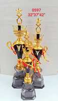 Trophée de Récompense Métallique Grande Taille / Coupe Trophée Personnalisée d'Usine Nouveau Design, Vente Chaude 2025, pour Souvenir