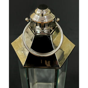 AK artisanat 2025 personnalisé en acier inoxydable biseauté verre élégant fait à la main romantique lanterne intérieur extérieur maison métal - Product Image 3