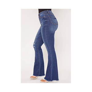 Pantalons en jean pour femmes de style évasé tendance Nouveauté Vêtements décontractés Jeans Pantalons en jean évasés amples pour femmes - Product Image 2
