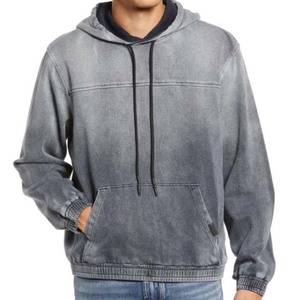 เสื้อมีฮู้ดขนาดใหญ่พิเศษมีซิปไซส์ใหญ่พิเศษสำหรับทุกเพศเสื้อมีฮู้ดสีดำแนวสตรีทเสื้อสเวตเชิ้ตว่างเปล่า - Product Image 1