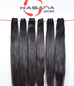 Extensions de cheveux humains vierges indiens à cuticule alignée naturelle 100% du vendeur Aucune ondulation traitée chimiquement Boucles Afro en vrac - Product Image 4