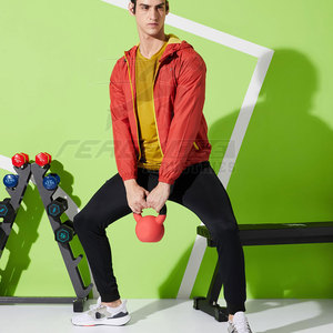 Chaqueta de entrenamiento cortavientos para hombre, malla transpirable y cintura ajustable para entrenamiento de ajuste cómodo en invierno - Product Image 4