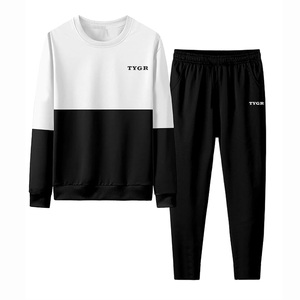 Survêtements d'hiver unisexes de qualité supérieure, sweat-shirts imprimés, pantalon contrasté, tissu extensible doux, respirant, séchage rapide - Product Image 1