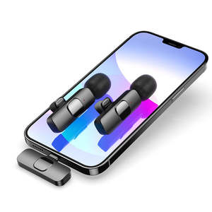 Microfono Lavalier Wireless omnidirezionale Plug-and-Play universale per dispositivi iPhone iPad apparecchiature Live Streaming per Studio - Product Image 2