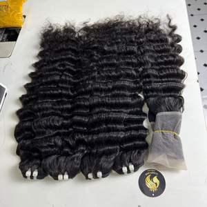 Cabello crudo Precio al por mayor Envío rápido Extensiones de cabello ondulado profundo vietnamita Hecho en Vietnam - Product Image 1