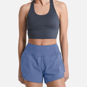 Pantalones cortos de gimnasio de cintura alta para mujer, superventas, pantalones cortos para correr de algodón 100% de secado rápido para mujer - Product Image 1