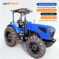 Tracteur à roues 4x4 de 100-110 CV avec pare-soleil, modèle personnalisé avec logo