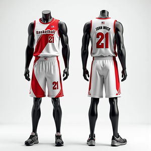 Kits de equipo de baloncesto para hombre personalizables de secado rápido transpirable de alta calidad, conjuntos de uniformes deportivos DE VERANO COMPLETAMENTE sublimados - Product Image 2