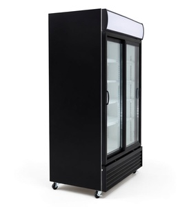 Refrigerador Comercial con Puerta Doble Corredera de Vidrio, Exhibidor Vertical de Bebidas con Iluminación LED de Alto Lumen - Product Image 5
