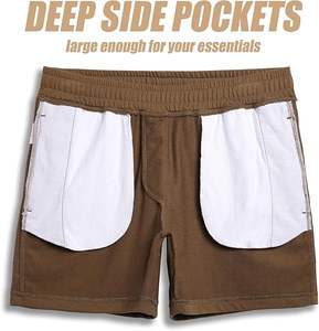 2025 Retro American <b>Three</b>-<b>quarter</b> Pants With Mesh Wholesale in Stock Athletic <b>Shorts</b> - Product Image 4