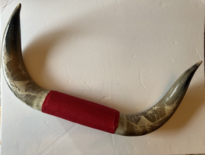 Taureau monté en corne de buffle authentique pour la décoration murale de la maison et la plaque murale en corne d'accent de style campagnard personnalisée à bas prix - Product Image 3