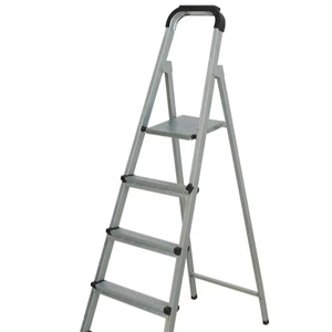 Échelle commerciale à double extension à deux étages, réglable en hauteur, moderne, en aluminium, pour intérieur - Product Image 1