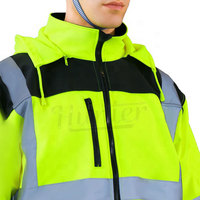 Vêtements de travail pour hommes de haute qualité, vêtements de travail de sécurité haute visibilité, veste réfléchissante, veste de travail d'hiver haute visibilité, vente en gros de vestes de sécurité pour la construction