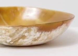 Cuenco clásico de cuerno de búfalo hecho a mano sin BPA ecológico Apto para lavavajillas texturas naturales estante de comedor sostenible para sala de estar - Product Image 3