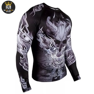 เสื้อกันผดผื่นสำหรับผู้ชายเสื้อกันผดผื่นแขนยาวป้องกันรังสียูวีป้องกันแสงแดดออกแบบโลโก้ได้ตามต้องการ - Product Image 3