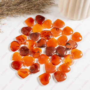 Hot Selling Polished Religious <b>Love</b> <b>Mini</b> <b>Heart</b> Shaped Carnelian Crystal Gemstone <b>Hearts</b> for Meditation and Wedding Decoration - Product Image 2