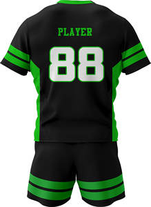 High Quality Rugby Uniform <b>Shorts</b> with <b>Long</b> Sleeves Custom Logo Wholesale Shirts & Tops Sublimation Technique - Product Image 3