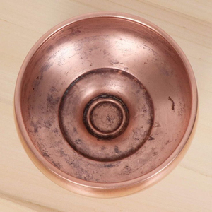 Elegante cuenco redondo de cobre pulido para comida, cuenco para servir fruta seca y comida de diseño Simple de calidad de lujo en la India - Product Image 2