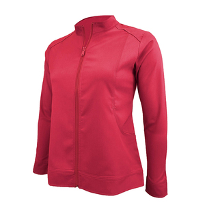 Veste de travail médicale personnalisée en sergé extensible Spandex/Polyester pour femmes, fabrication OEM KATBROS INDUSTRY, pour uniformes de gros - Product Image 1