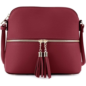 Ladies Elegant Crossbody <b>Messenger</b> <b>Bag</b> Pebbled PU <b>Leather</b> Soft Grain Shoulder <b>Bag</b> for Modern Women - Product Image 1